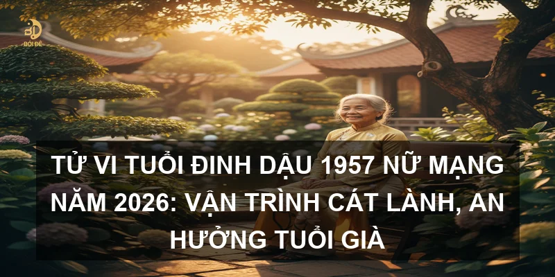 Tử vi tuổi Đinh Dậu 1957 nữ mạng năm 2026: Vận trình cát lành, an hưởng tuổi già