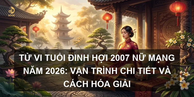 Tử vi tuổi Đinh Hợi 2007 nữ mạng năm 2026: Vận trình chi tiết và cách hóa giải
