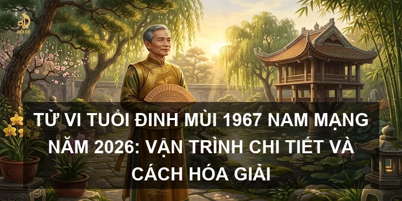Tử vi tuổi Đinh Mùi 1967 nam mạng năm 2026: Vận trình chi tiết và cách hóa giải