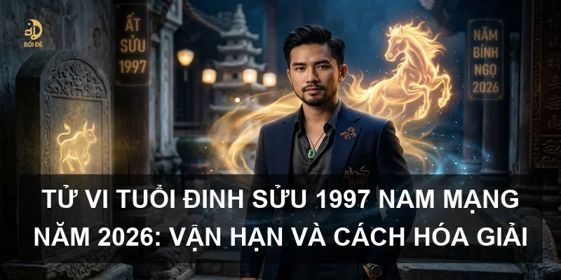 Tử vi tuổi Đinh Sửu 1997 nam mạng năm 2026: Vận hạn và cách hóa giải