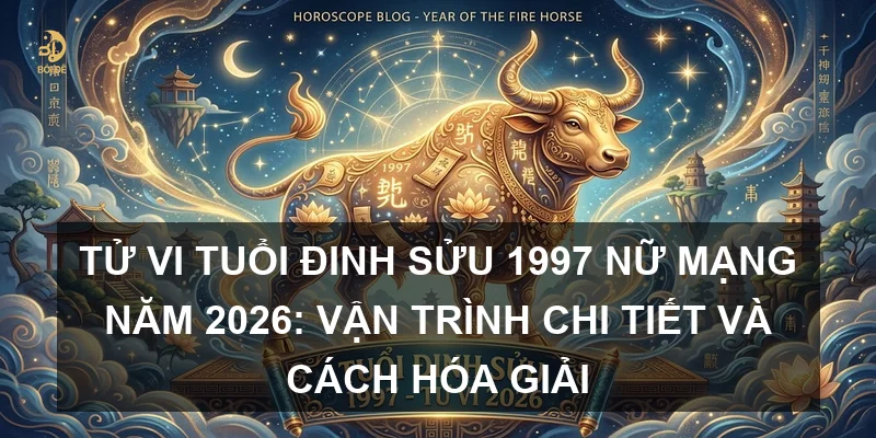 Tử vi tuổi Đinh Sửu 1997 nữ mạng năm 2026: Vận trình chi tiết và cách hóa giải
