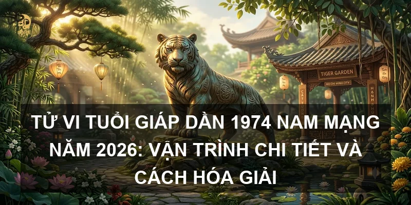 Tử vi tuổi Giáp Dần 1974 nam mạng năm 2026: Vận trình chi tiết và cách hóa giải