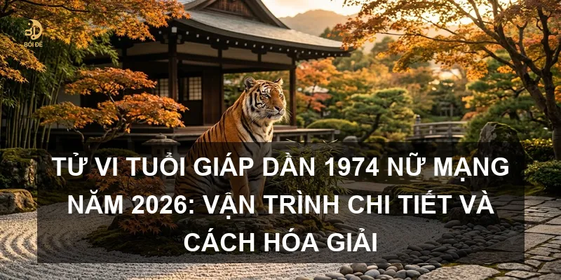 Tử vi tuổi Giáp Dần 1974 nữ mạng năm 2026: Vận trình chi tiết và cách hóa giải