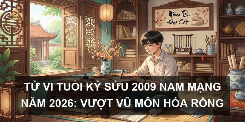 Tử vi tuổi Kỷ Sửu 2009 nam mạng năm 2026: Vượt vũ môn hóa rồng