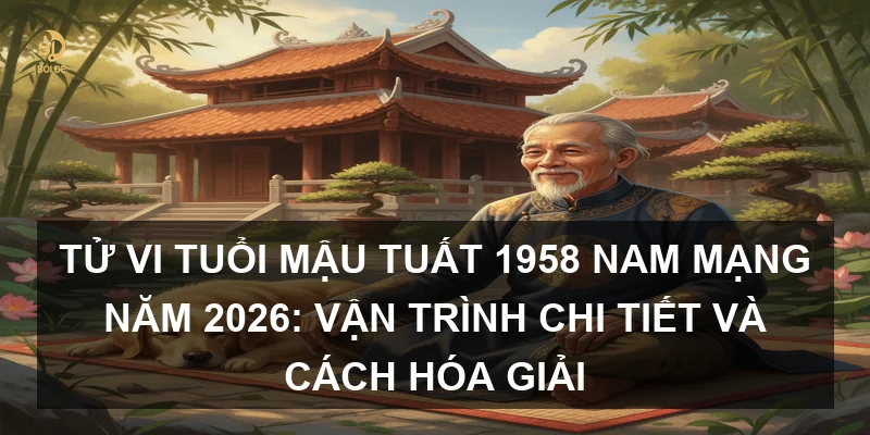Tử vi tuổi Mậu Tuất 1958 nam mạng năm 2026: Vận trình chi tiết và cách hóa giải