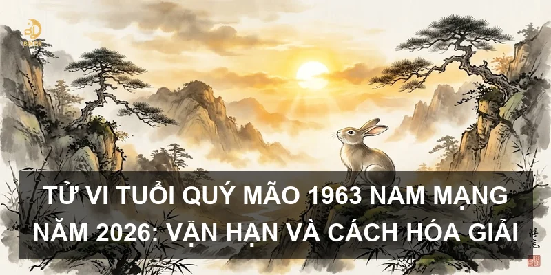 Tử vi tuổi Quý Mão 1963 nam mạng năm 2026: Vận hạn và cách hóa giải