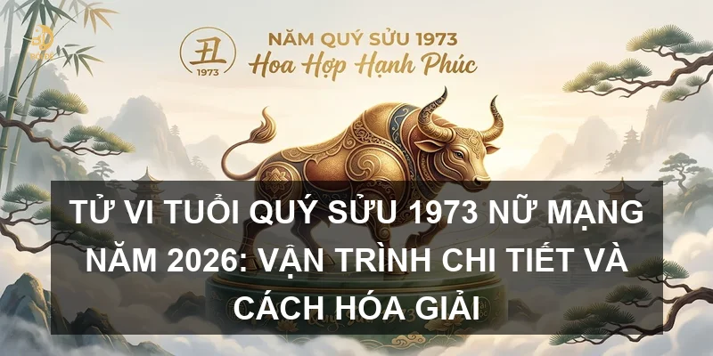 Tử vi tuổi Quý Sửu 1973 nữ mạng năm 2026: Vận trình chi tiết và cách hóa giải