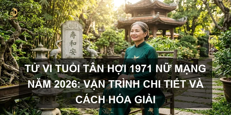 Tử vi tuổi Tân Hợi 1971 nữ mạng năm 2026: Vận trình chi tiết và cách hóa giải