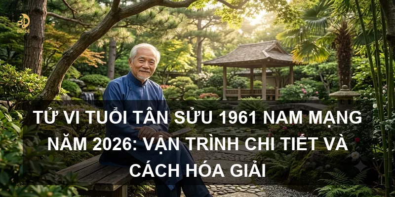 Tử vi tuổi Tân Sửu 1961 nam mạng năm 2026: Vận trình chi tiết và cách hóa giải