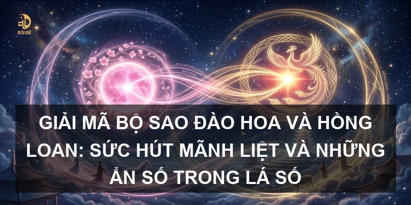 Giải mã bộ sao Đào Hoa và Hồng Loan: Sức hút mãnh liệt và những ẩn số trong lá số