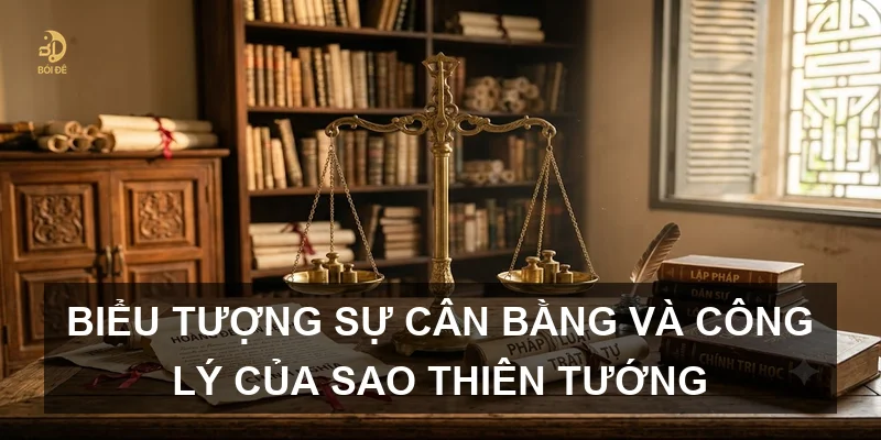 Biểu tượng sự cân bằng và công lý của sao Thiên Tướng