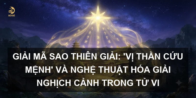 Giải mã sao Thiên Giải: 'Vị thần cứu mệnh' và nghệ thuật hóa giải nghịch cảnh trong Tử vi