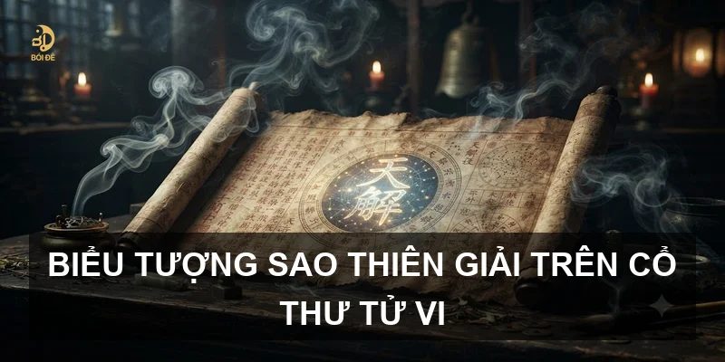 Biểu tượng sao Thiên Giải trên cổ thư tử vi