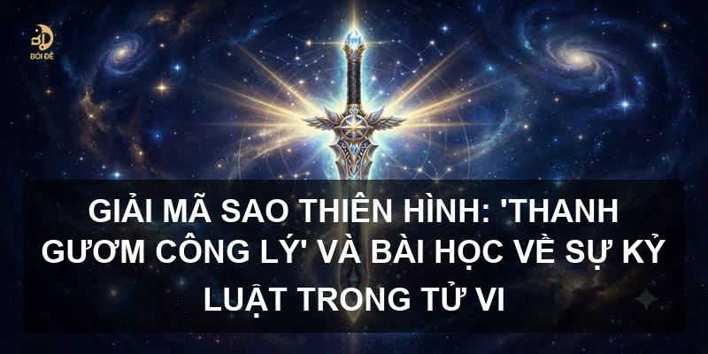 Giải mã sao Thiên Hình: 'Thanh gươm công lý' và bài học về sự kỷ luật trong Tử vi