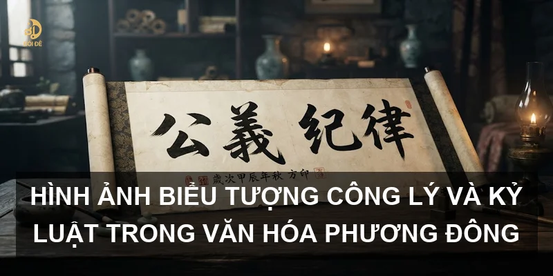 Hình ảnh biểu tượng công lý và kỷ luật trong văn hóa phương Đông