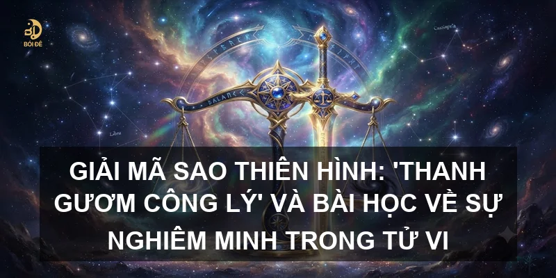 Giải mã sao Thiên Hình: 'Thanh gươm công lý' và bài học về sự nghiêm minh trong Tử vi