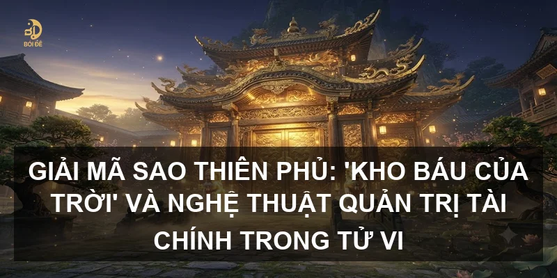 Giải mã sao Thiên Phủ: 'Kho báu của trời' và nghệ thuật quản trị tài chính trong Tử vi