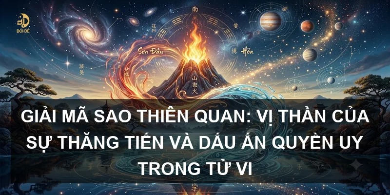 Giải mã sao Thiên Quan: Vị thần của sự thăng tiến và dấu ấn quyền uy trong Tử vi
