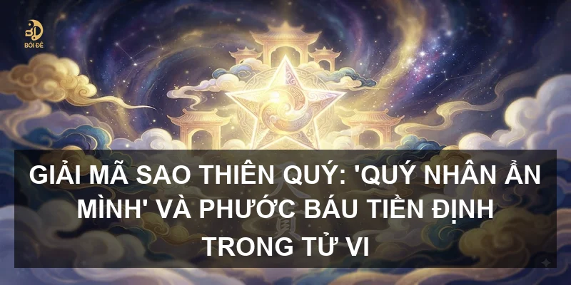 Giải mã sao Thiên Quý: 'Quý nhân ẩn mình' và phước báu tiền định trong Tử vi