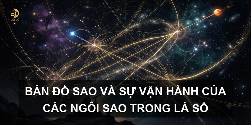 Bản đồ sao và sự vận hành của các ngôi sao trong lá số