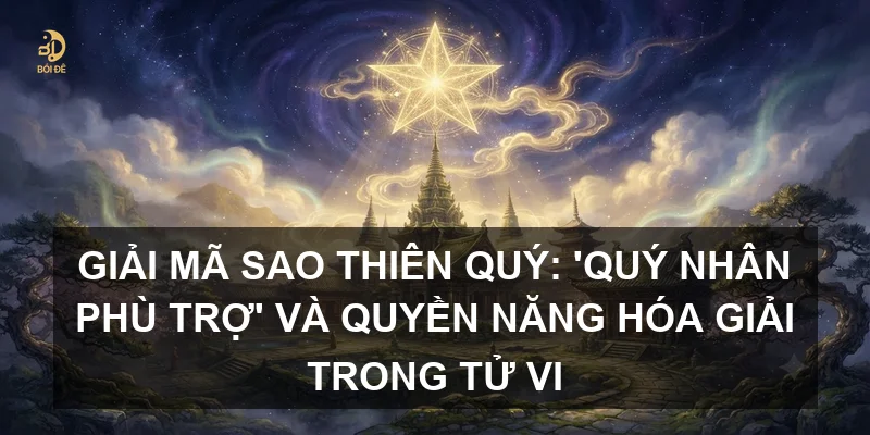 Giải mã sao Thiên Quý: 'Quý nhân phù trợ' và quyền năng hóa giải trong Tử vi