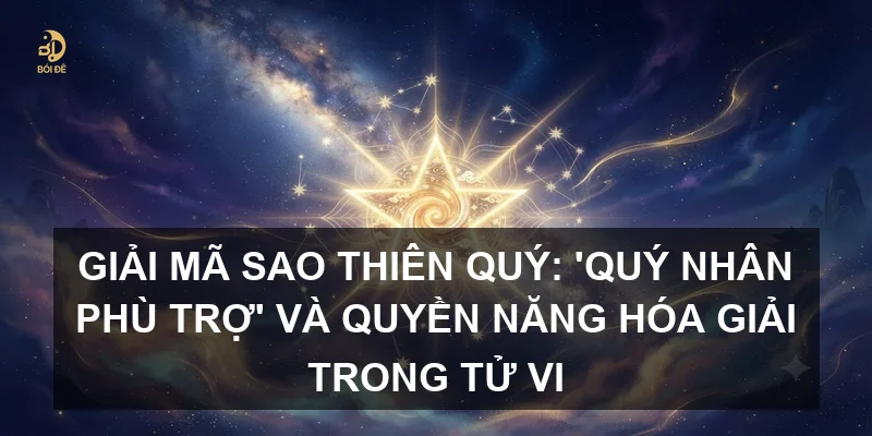 Giải mã sao Thiên Quý: 'Quý nhân phù trợ' và quyền năng hóa giải trong Tử vi