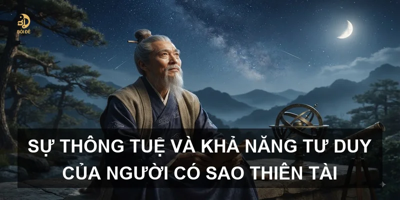 Sự thông tuệ và khả năng tư duy của người có sao Thiên Tài