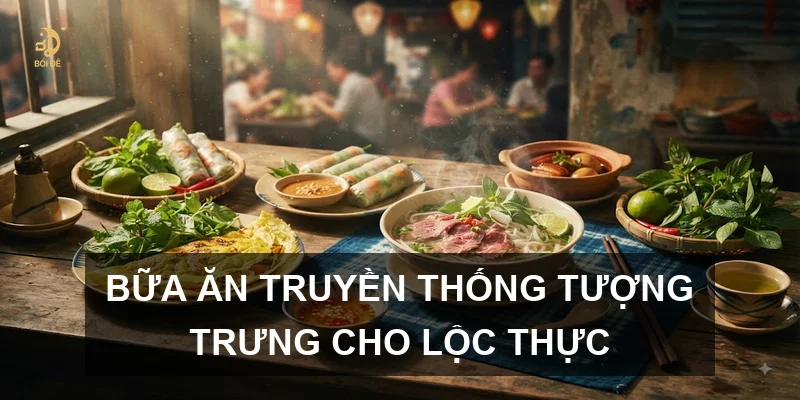 Bữa ăn truyền thống tượng trưng cho lộc thực