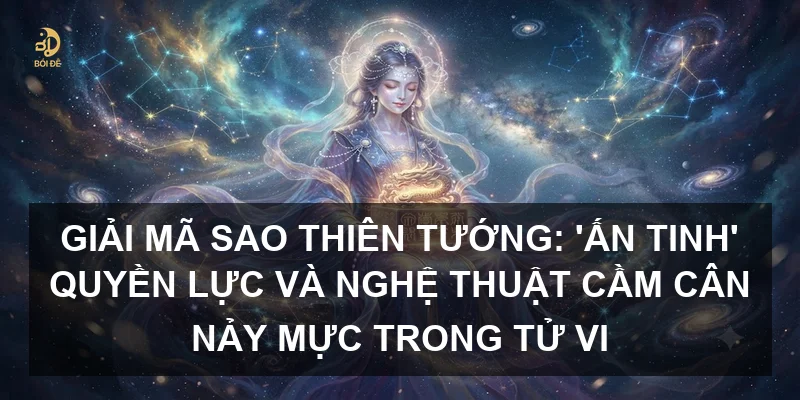 Giải mã sao Thiên Tướng: 'Ấn tinh' quyền lực và nghệ thuật cầm cân nảy mực trong Tử vi