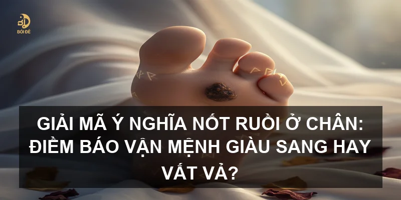 Giải mã ý nghĩa nốt ruồi ở chân: Điềm báo vận mệnh giàu sang hay vất vả?