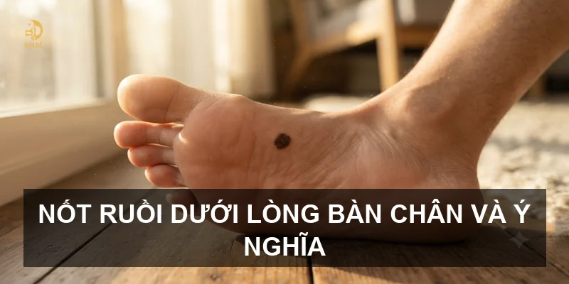 Nốt ruồi dưới lòng bàn chân và ý nghĩa
