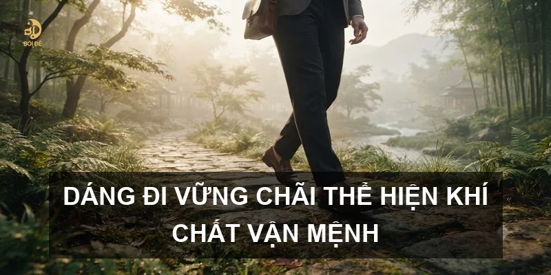 Dáng đi vững chãi thể hiện khí chất vận mệnh
