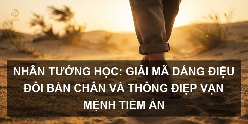 Nhân tướng học: Giải mã dáng điệu đôi bàn chân và thông điệp vận mệnh tiềm ẩn