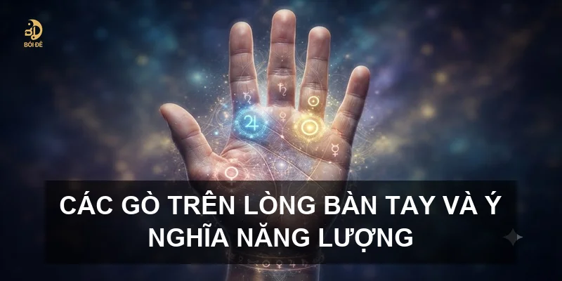 Các gò trên lòng bàn tay và ý nghĩa năng lượng