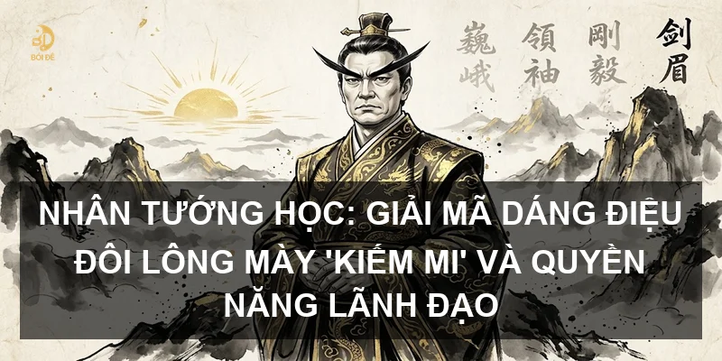 Nhân tướng học: Giải mã dáng điệu đôi lông mày 'kiếm mi' và quyền năng lãnh đạo