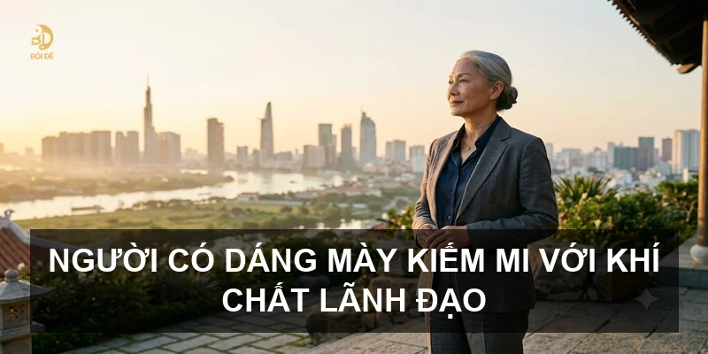 Người có dáng mày kiếm mi với khí chất lãnh đạo