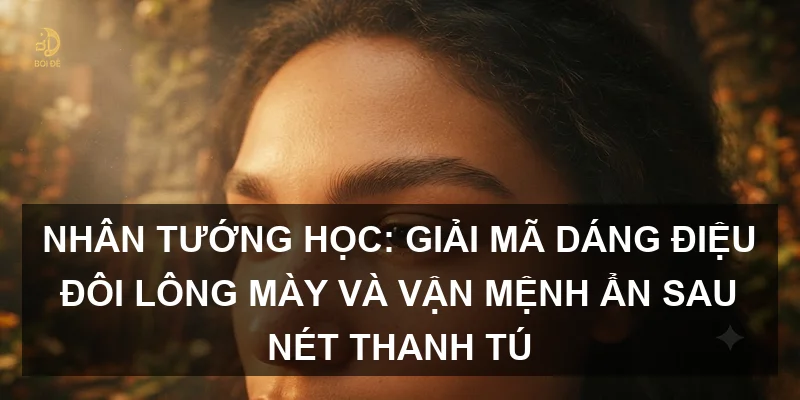 Nhân tướng học: Giải mã dáng điệu đôi lông mày và vận mệnh ẩn sau nét thanh tú