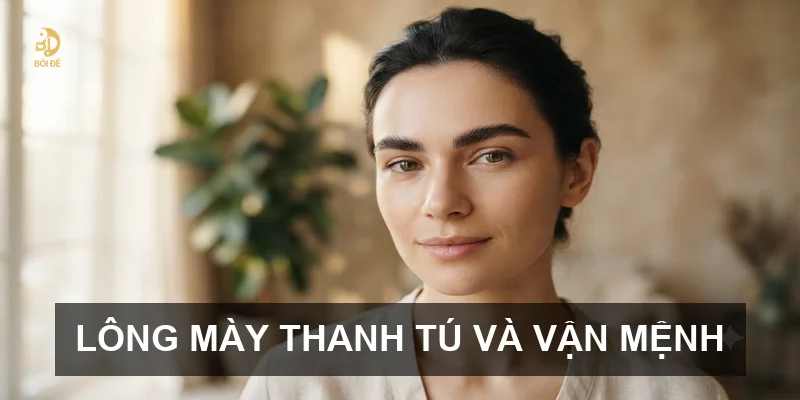 Lông mày thanh tú và vận mệnh