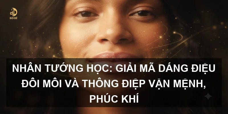 Nhân tướng học: Giải mã dáng điệu đôi môi và thông điệp vận mệnh, phúc khí