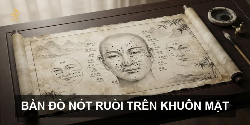 Bản đồ nốt ruồi trên khuôn mặt