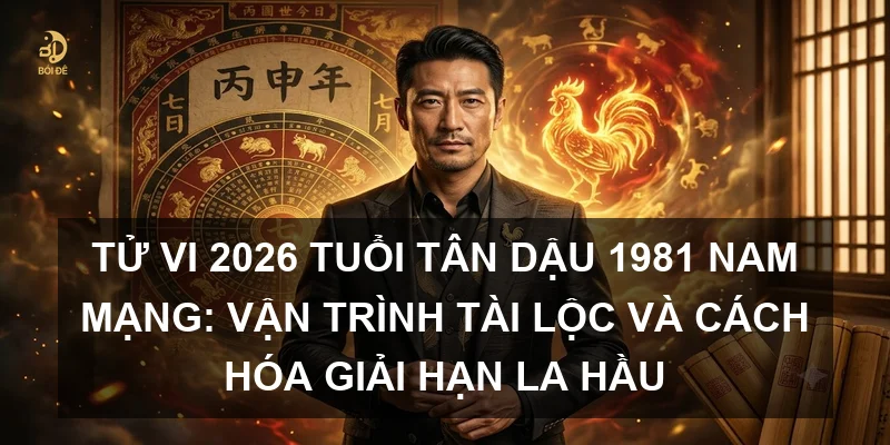 Tử vi 2026 tuổi Tân Dậu 1981 nam mạng: Vận trình tài lộc và cách hóa giải hạn La Hầu